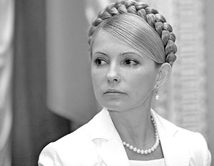Лидер БЮТ Юлия Тимошенко во время заседания фракции