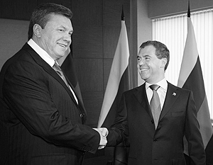 Дмитрий Медведев и Виктор Янукович «сверят часы» 