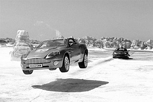 В фильме про Джеймса Бонда «Умри, но не сейчас» рекламируются 20 наименований товаров - от часов Omega до автомобилей Aston Martin