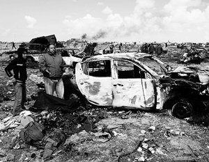Очевидцы утверждают, что ракеты уничтожают не только ливийские военные объекты