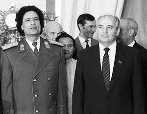 Отношения Каддафи и Горбачева эволюционировали от дружбы до вражды