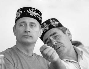 Владимир Путин и Ментимер Шаймиев