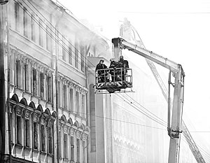 Историческое здание на Садовнической улице горит не в первый раз
