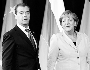 Ангела Меркель пообещала Дмитрию Медведеву упростить визовый режим для россиян в ЕС