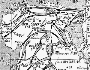 В 1944 году советские войска за неделю заняли Эстонию, двигаясь со скоростью 40 км в сутки