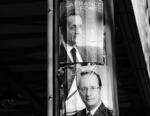 По данным социологов, Саркози и Олланд идут ноздря в ноздрю