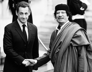 СМИ: Каддафи проспонсировал предвыборную кампанию Саркози на 50 млн евро