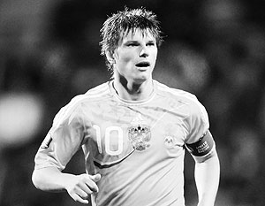 Аршавин назначен капитаном сборной России на Евро-2012
