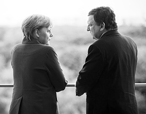 Ангела Меркель и Жозе-Мануэль Баррозу
