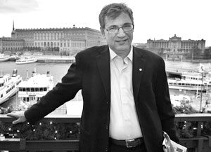 Орхан Памук в Стокгольме накануне церемонии вручения Нобелевской премии