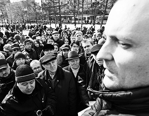 Лидер «Левого фронта» Сергей Удальцов мечтает во главе толп покорить Лубянку