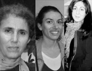 Для многих курдов Лейла Сулаймез, Фидан Доган и Сакина Канзиз (справа налево) могут стать теперь новыми мученицами 30-летней войны за независимость
