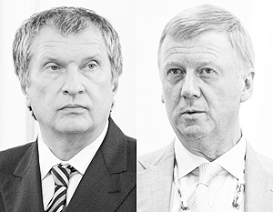 Игорь Сечин и Анатолий Чубайс остаются влиятельными представителями элитных групп