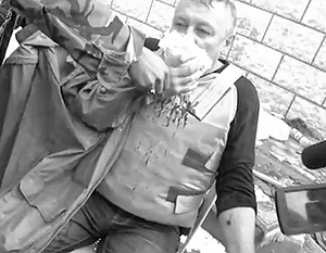 Сирийский боевик-снайпер ранил российского волонтера (видео)