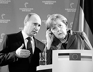 Владимир Путин заверил Ангелу Меркель, что об ограничении деятельности германских фондов в России речи не идет 
