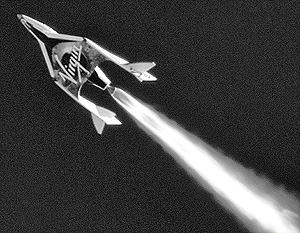 Космоплан SpaceShipTwo на испытательном полете достиг сверхзвуковой скорости