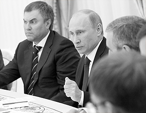 Для Владимира Путина встреча с парламентскими лидерами стала устоявшимся форматом