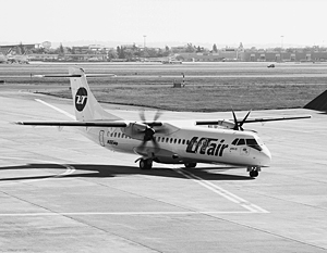 Конкурент канадского самолета Q-400 – европейский ATR-72, эксплуатируемый UTair
