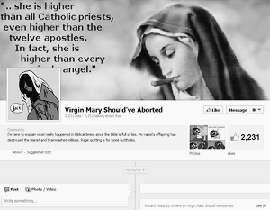 Facebook отказалась удалять оскорбившую католиков страницу