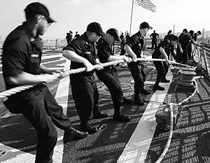 Военные моряки США приступили к обучению грузинских коллег