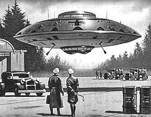 Про немецкие «летающие тарелки» слышали все. Летательный аппарат в форме диска якобы появился в арсенале Третьего рейха в самом конце войны