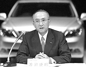 Президент автомобильного концерна Toyota Motor Кацуаки Ватанабэ