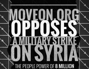 На американском ТВ появился ролик с призывом к конгрессу запретить удар по Сирии