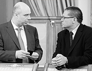 Министр экономического развития Алексей Улюкаев и министр финансов Антон Силуанов 