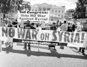 Американцы против вмешательства США в дела Сирии 

