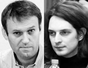 В штабе Алексея Навального (на фото слева) заподозрили своего соратника Максима Каца в «глупости» и продажности