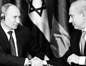 По мнению экспертов, Биньямин Нетаньяху (справа) надеется повлиять на решение международных посредников по Ирану с помощью России