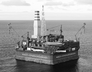 Газпром начал добычу нефти на Приразломном месторождении
