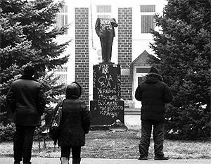 Памятник Ленину обезглавили на Полтавщине