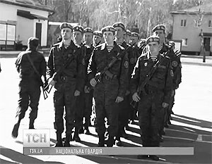 Первый батальон украинской Национальной гвардии принял присягу
