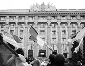 Сторонников евромайдана разогнали в Харькове