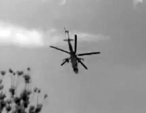 Очевидцы: Над донецким аэропортом сбит вертолет