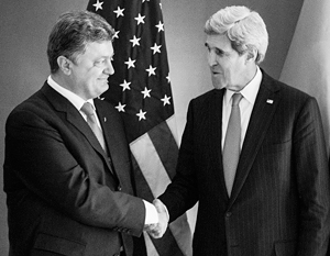 Керри: США готовы работать с Порошенко