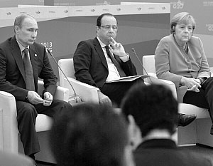 Путин обсудил план Порошенко с Олландом и Меркель