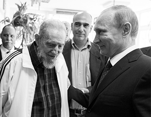 Владимир Путин и Фидель Кастро встретились впервые за 13 лет