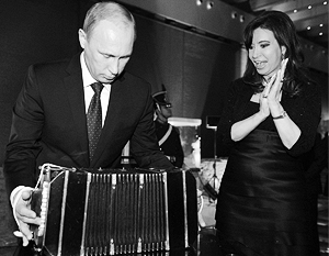 Путин и Киршнер обменялись подарками накануне переговоров