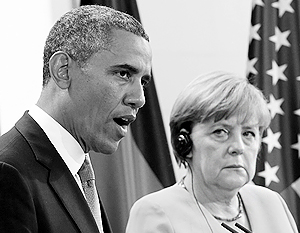 Обама впервые после скандала со слежкой поговорил с Меркель 
