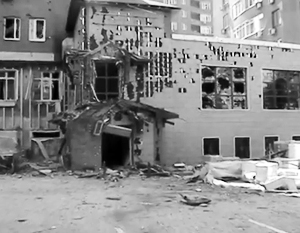 Опубликовано видео последствий обстрела Донецка 7 августа 