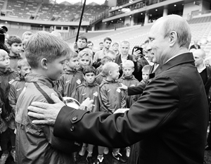 Владимир Путин посетил стадион «Спартака»
