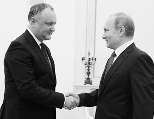 Додон и Путин объявили о восстановлении «стратегического партнерства» Молдавии и России