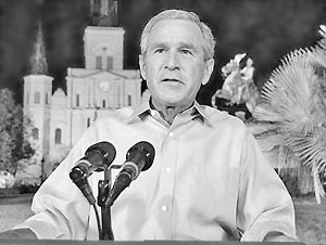 Джордж Буш выступил перед американским народом с обращением