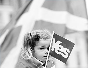 Националисты ведут кампанию под лозунгом «Да, Шотландия», причем на множестве языков