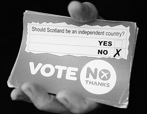 Объявлены окончательные итоги шотландского референдума