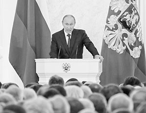 В этом году Путин уже второй раз выступит с посланием Федеральному собранию