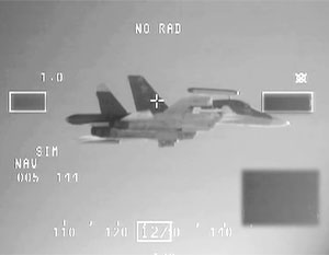 Российские истребители на экране боевых самолетов НАТО