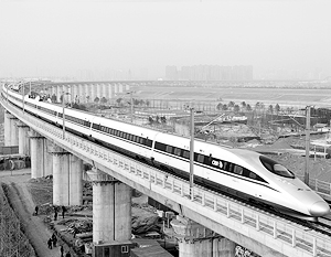 Китай хочет помочь России с развитием высокоскоростных железных дорог